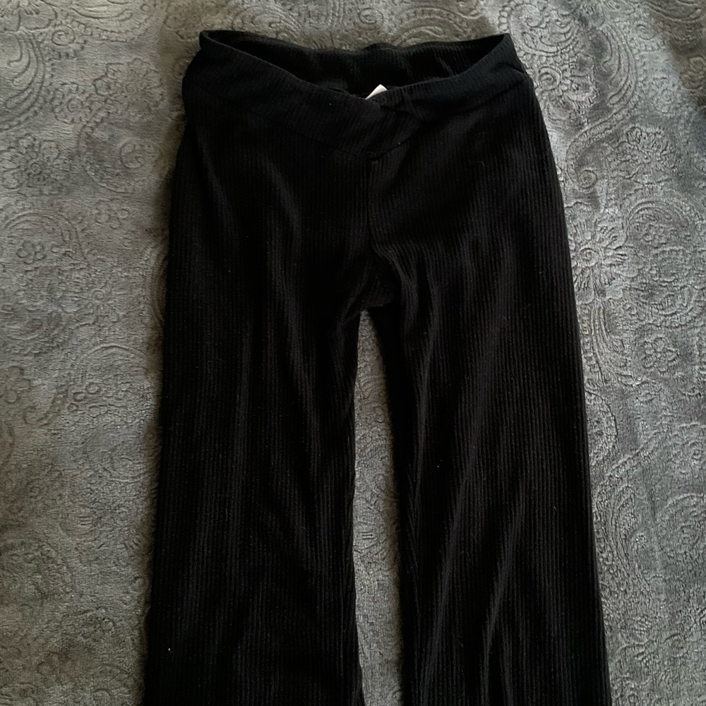 xs black flare leggings